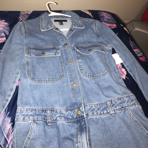 Forever 21 Denim Romper - Picture 2 of 3